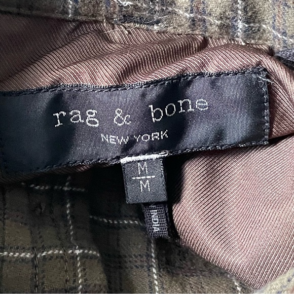 rag & bone Brown Plaid Casual Button Down Shirt - Picture 13 of 14